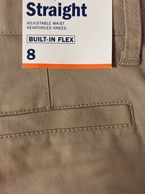 Straight Built-In Flex youth Pants - Khaki